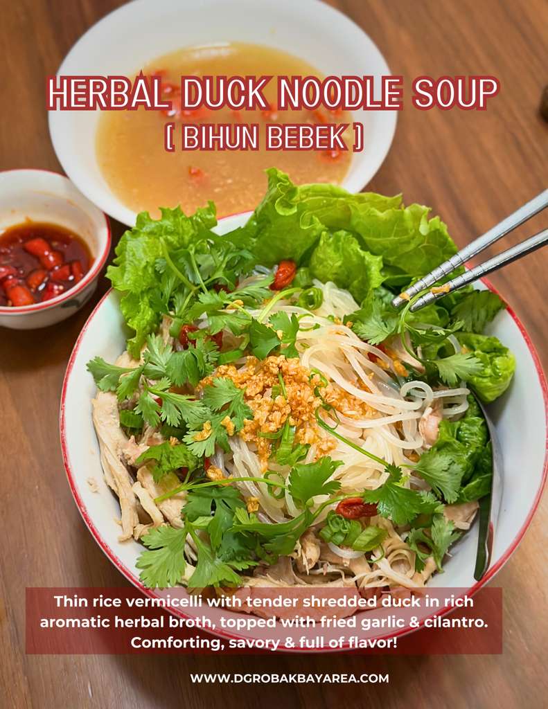 Herbal Duck Vermicelli Soup (Bihun Bebek Herbal)