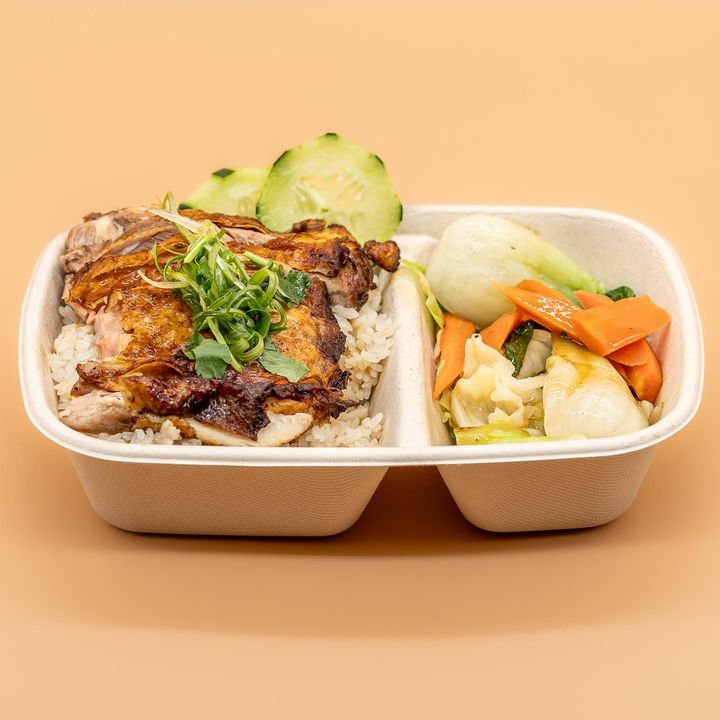Roasted Hainanese Chicken Rice