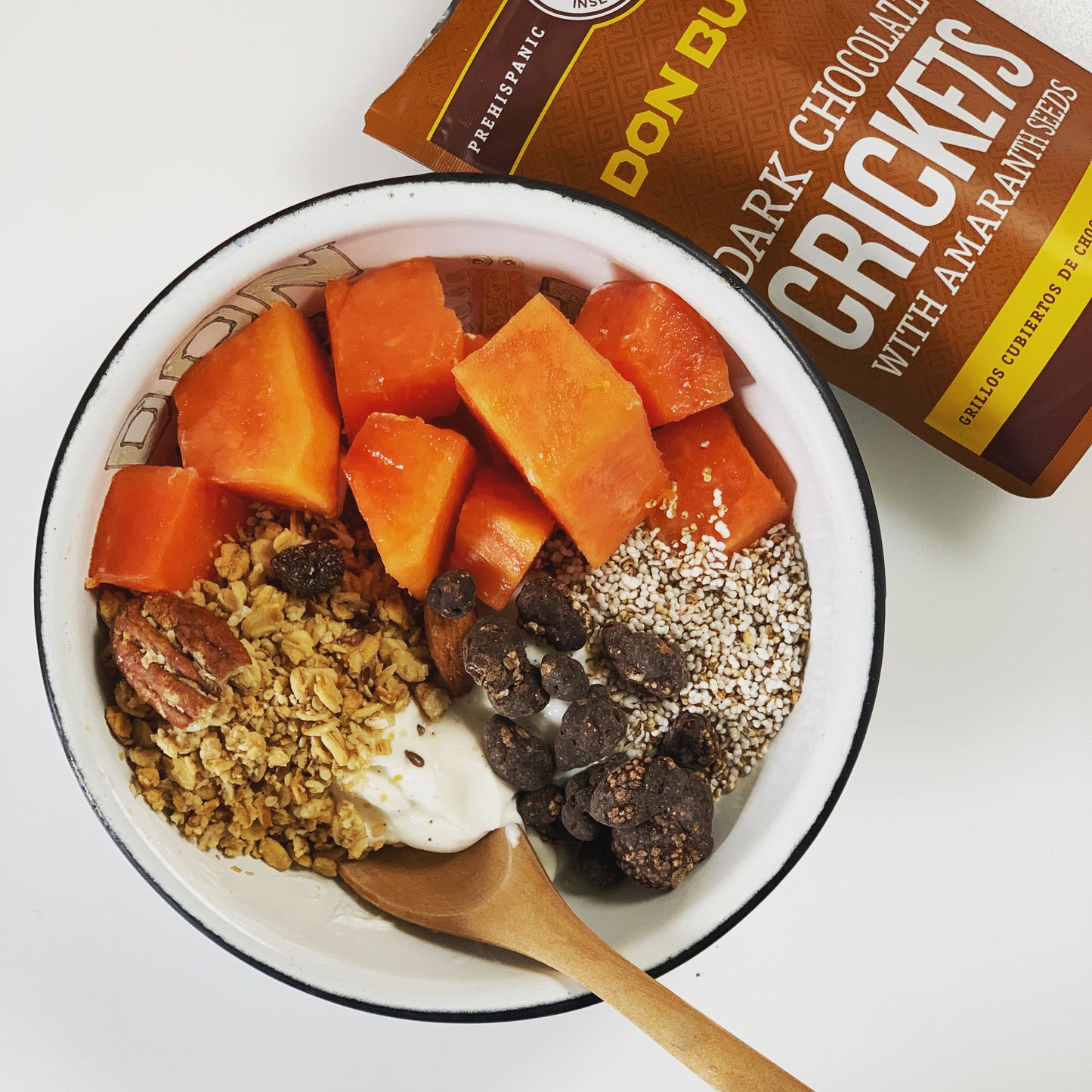Chocolate Covered Crickets with Amaranth Seeds