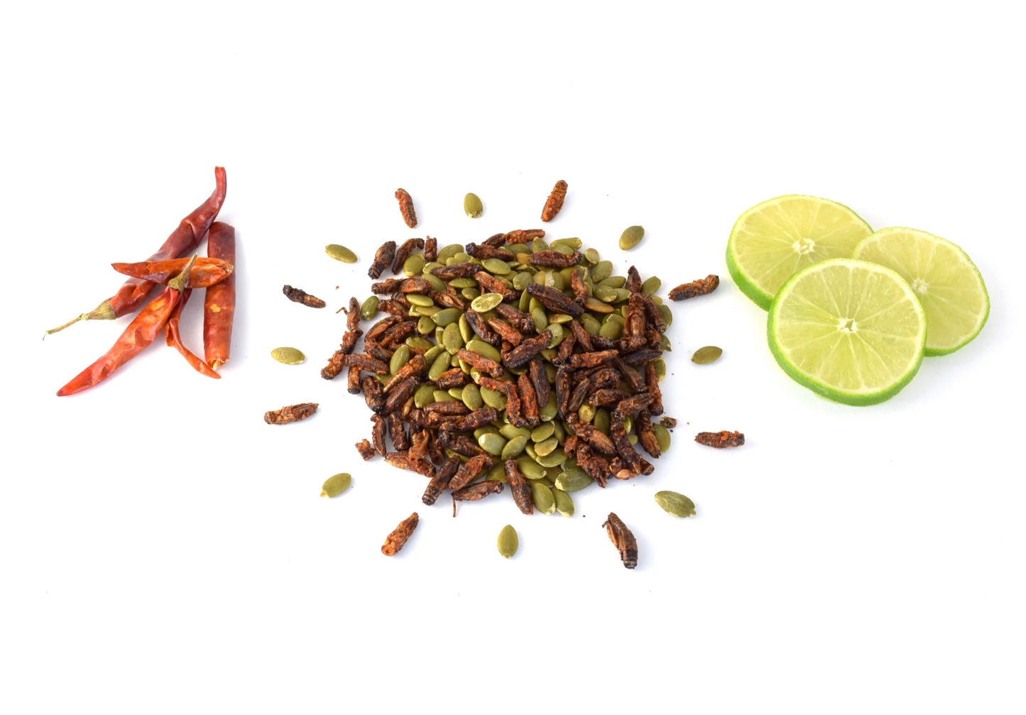 Chile-Lime Crickets W/ Pumpkin Seeds