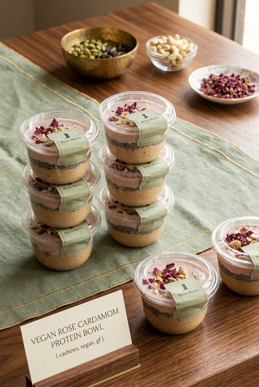 Vegan Rose Cardamom Protein Bowl