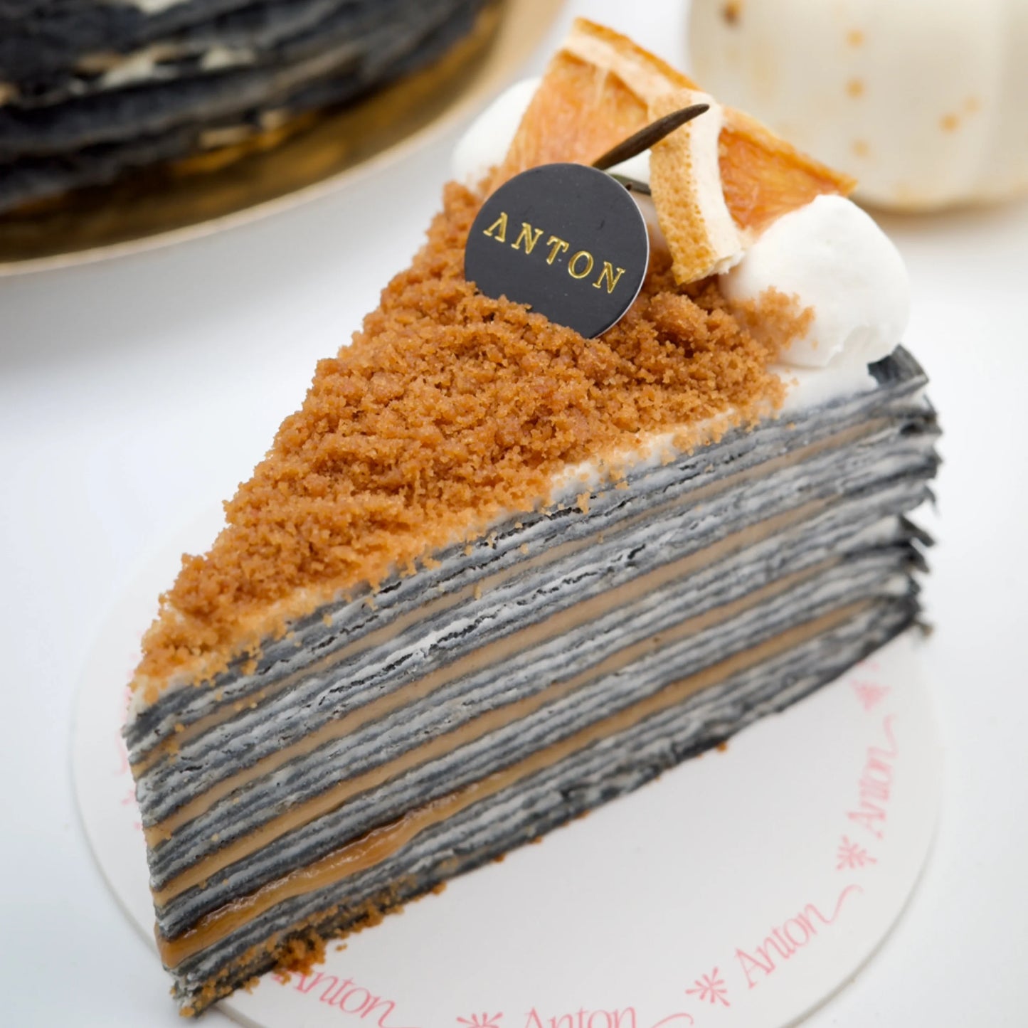 Biscoff Crepe Cake Slice