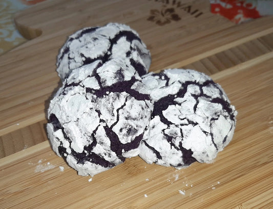 Ube Crinkle Cookies