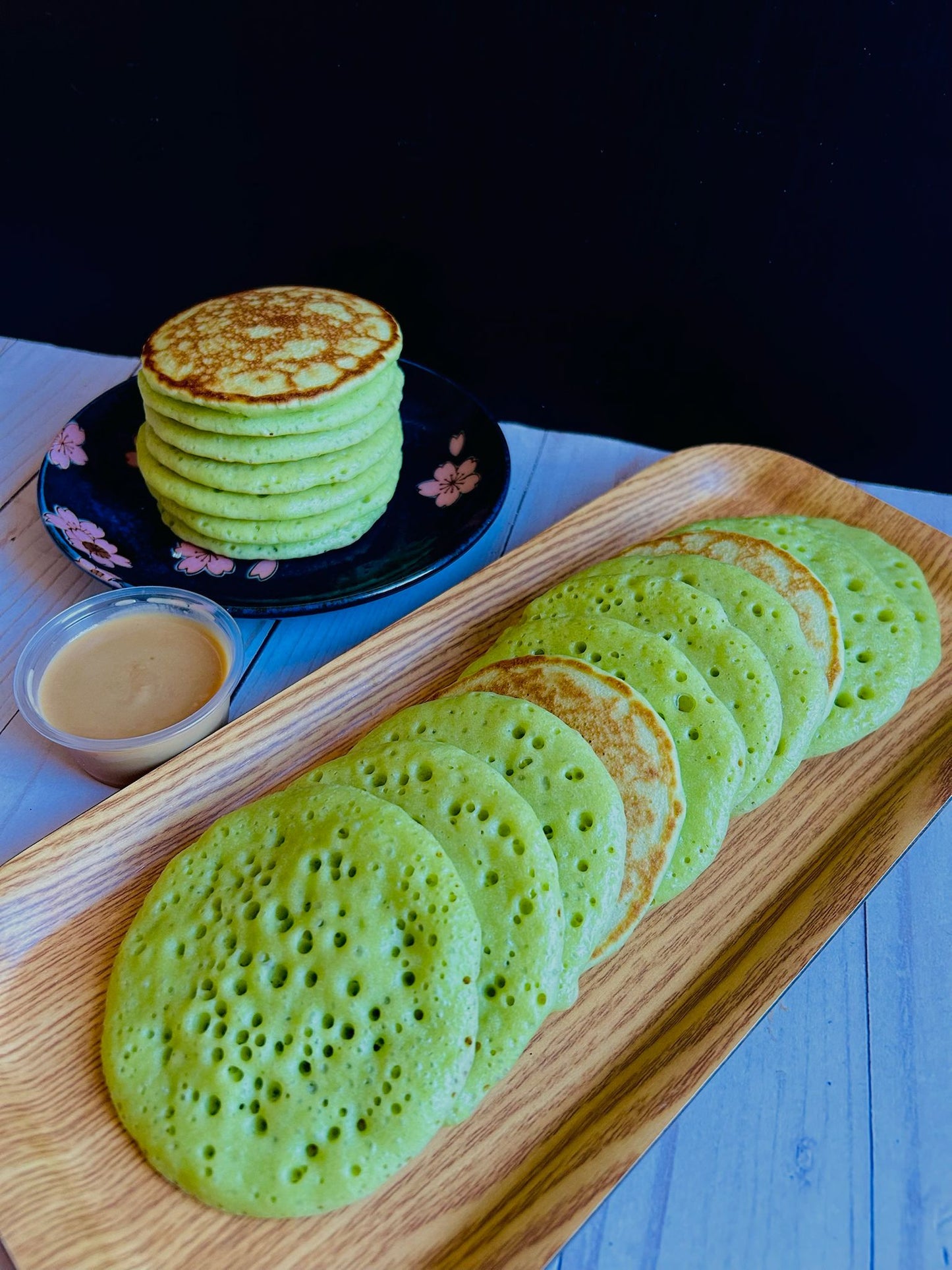 Serabi Pandan (Indonesian Pandan Pancake)