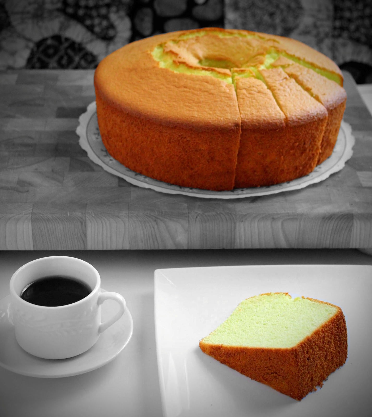 Pandan Chiffon Cake