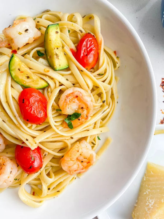 Creamy Lemon Garlic Linguine