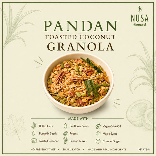 Pandan Toasted Coconut Granola