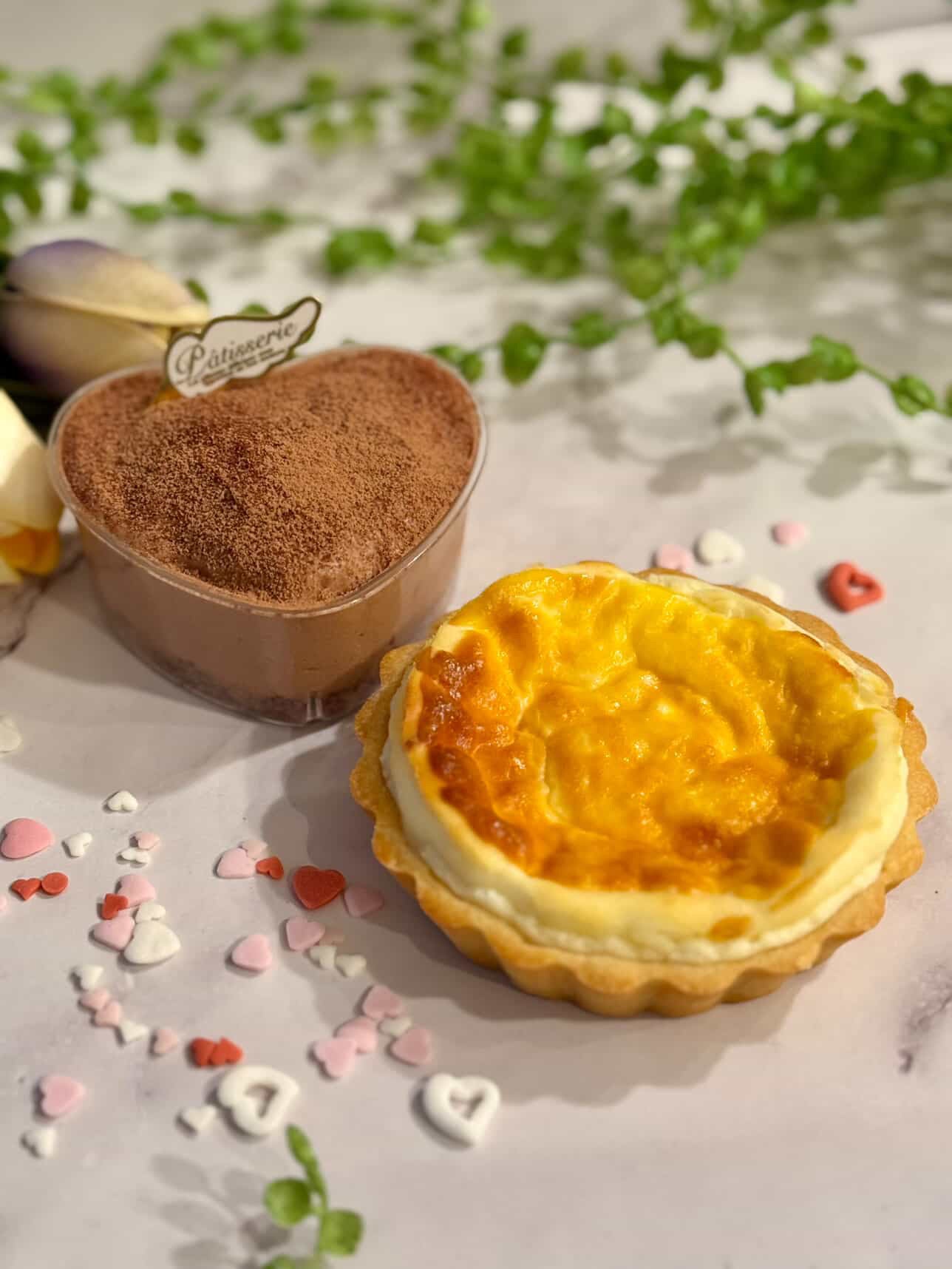 Cheesecake Tart & Chocolate Mousse Set